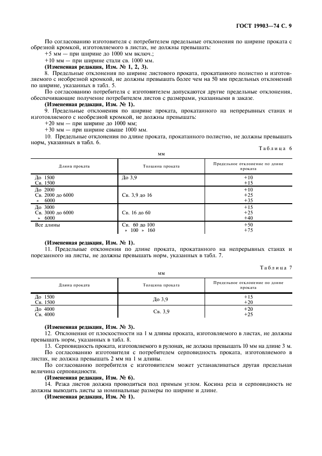 ГОСТ 19903-74: Прокат листовой горячекатаный
