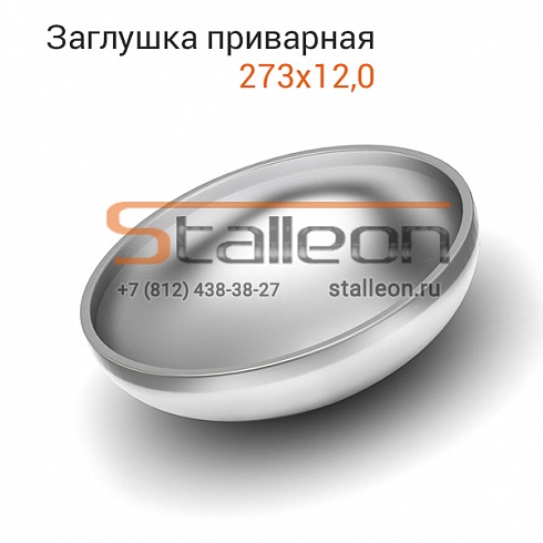Заглушка эллиптическая приварная 273х12,0